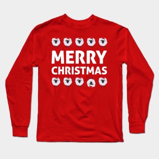Merry Christmas Funny Sheep Long Sleeve T-Shirt